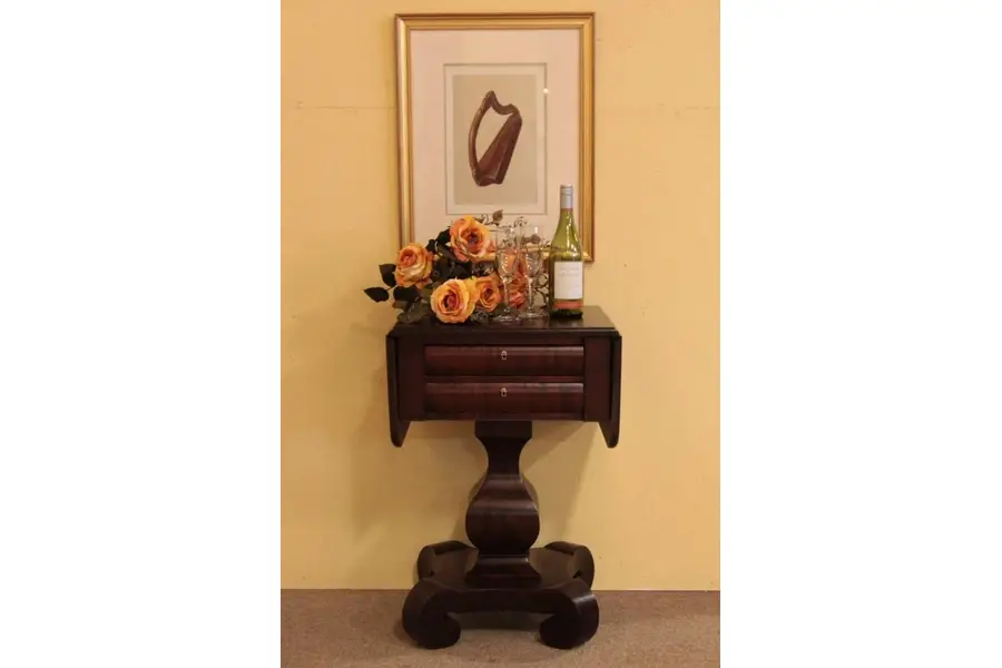 Photo of Empire Mahogany Pembroke Lamp or Work Table