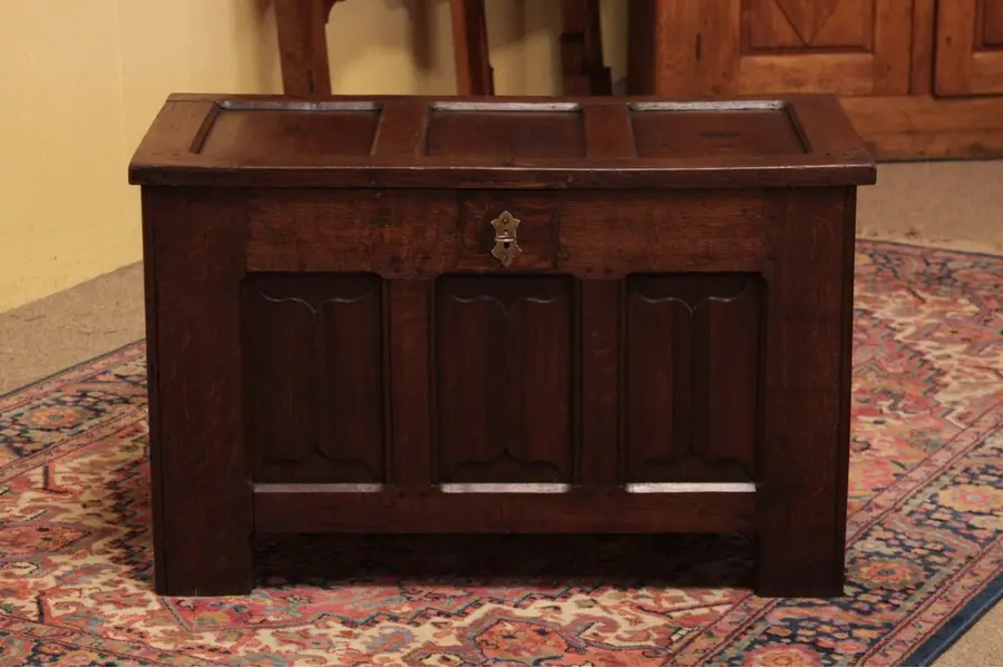 Photo of Oak 1700's Trunk, Chest or Coffer