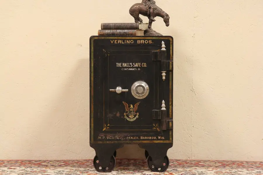 Photo of Hall Cincinnati Antique 1906 Iron Safe
