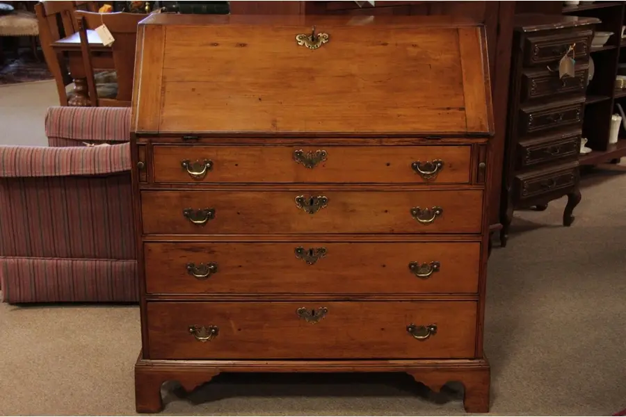 Photo of New England 1790 Country Maple Secretary Desk