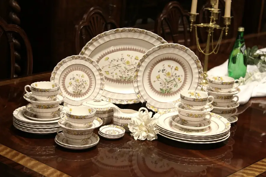 Photo of Group of English Spode Buttercup China
