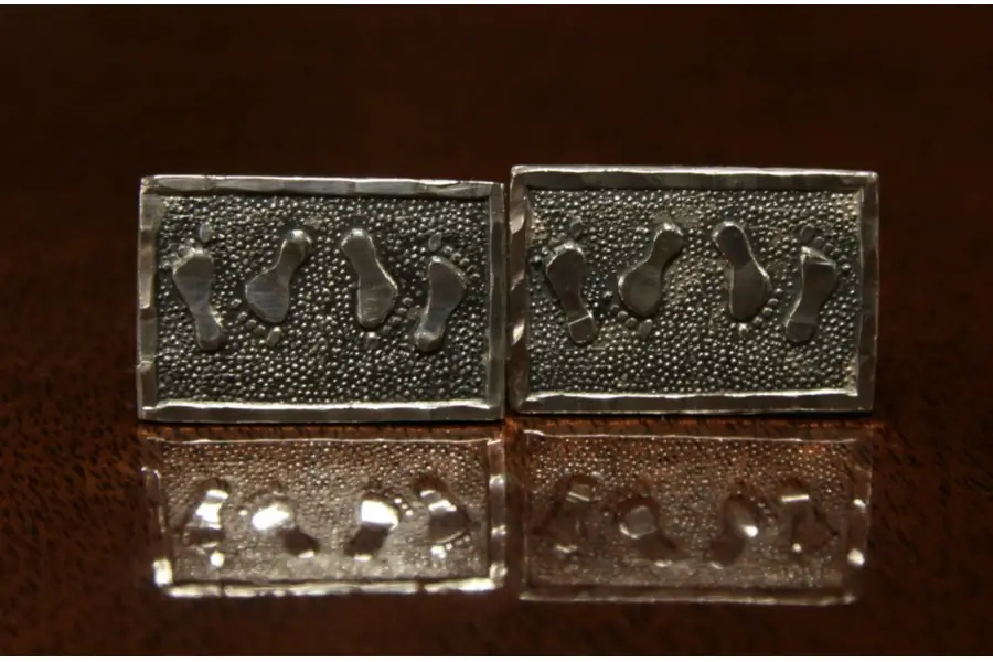 Photo of Sterling Silver Barefoot Handmade Cufflinks