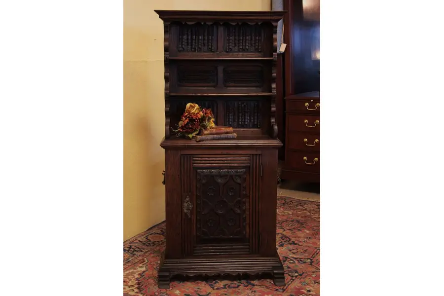 Photo of Miniature Pewter Cupboard or Welsh Dresser
