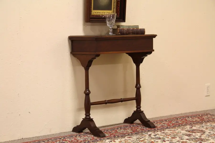 Photo of Victorian Console Chess Game Table