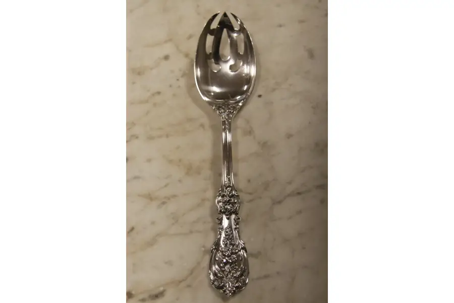 Photo of Francis I Reed & Barton Sterling Silver Pierced Serving Spoon