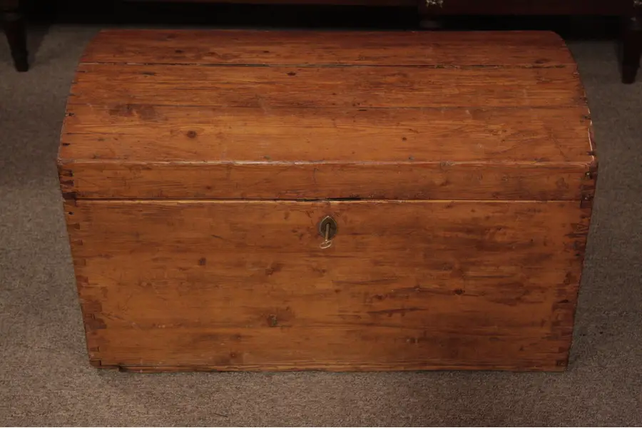 Photo of Victorian Pine 1800's Child's Immigrant Trunk