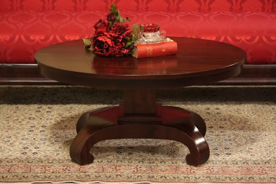Photo of Empire Oval Mahogany Coffee Table