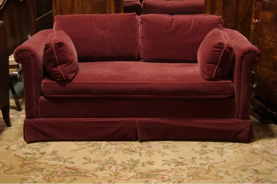 Photo of Baker Mohair Sofa with Down Cushions