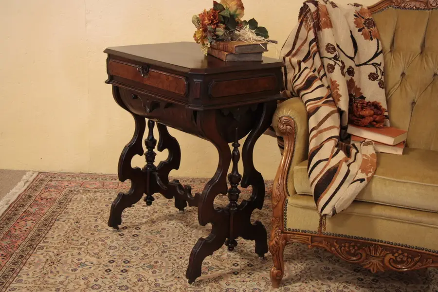 Photo of Victorian Ladies Work Table or Sewing Stand