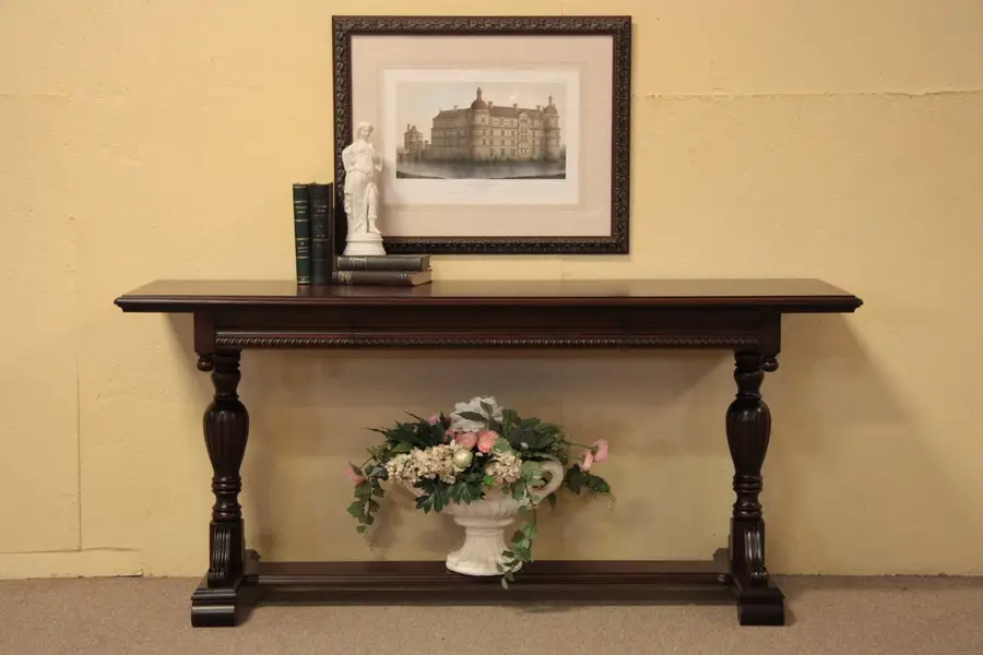 Photo of English Tudor Antique Sofa or Hall Table