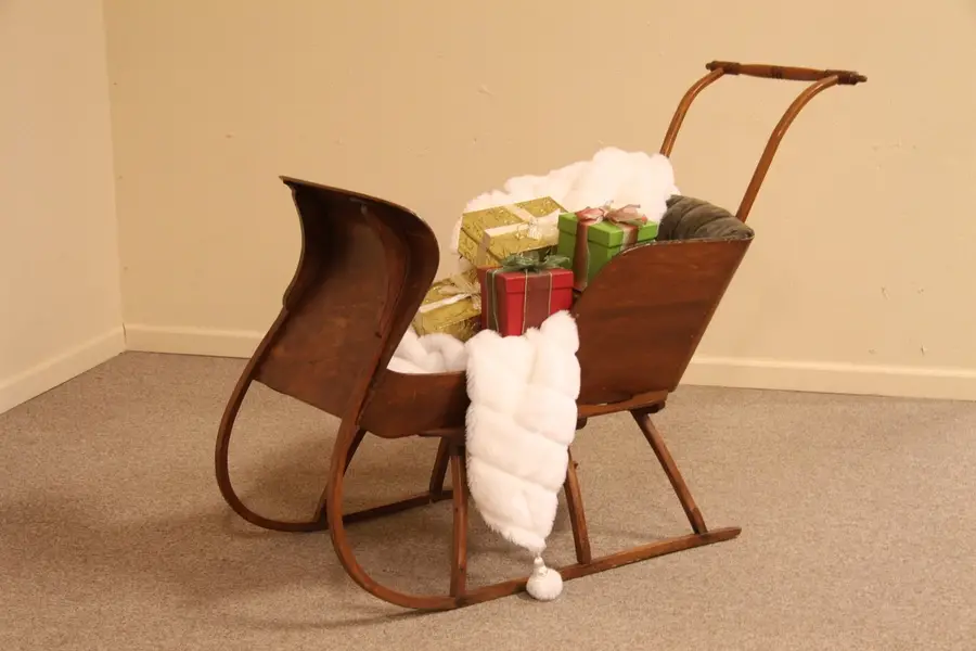 Photo of Victorian Child's Antique Cutter Sleigh