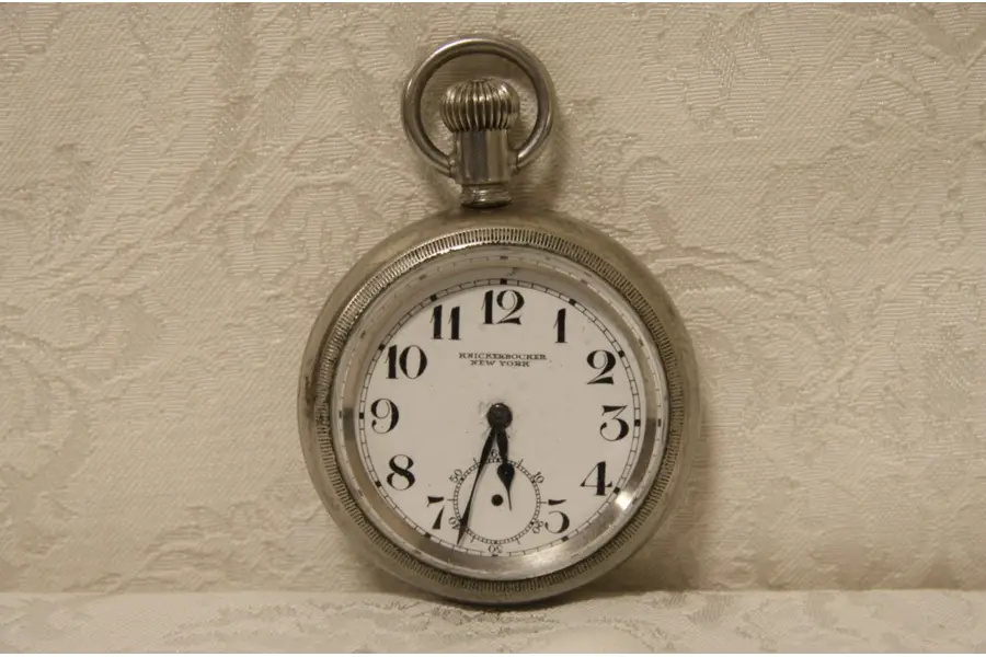 Photo of Knickerbocker NY Antique Railroad Pocket Watch Not Working