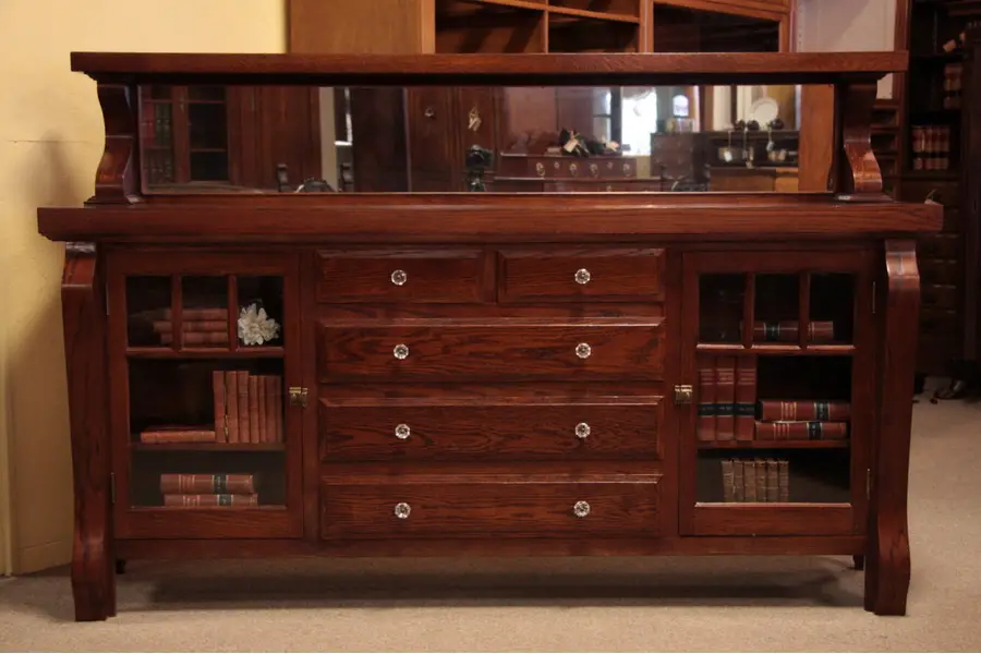 Photo of Arts and Crafts Mission Oak 7'4" Sideboard