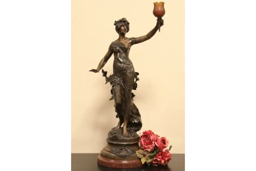Photo of Fruits D'Automne Statue Auguste Moreau Antique Sculpture