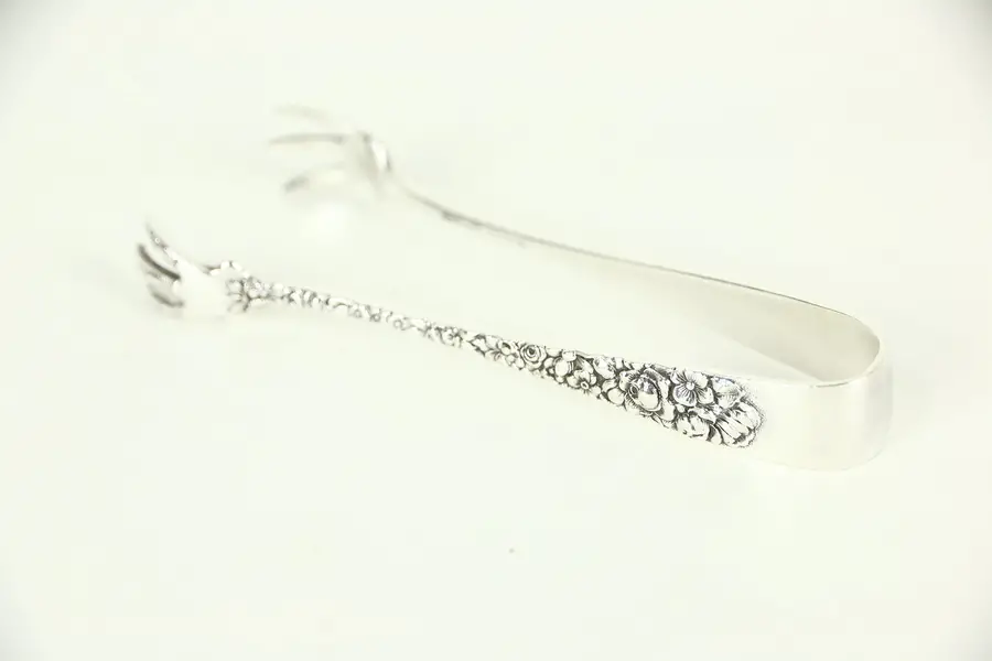 Photo of Sugar Tongs, Repousse Sterling Silver by Kirk Stieff
