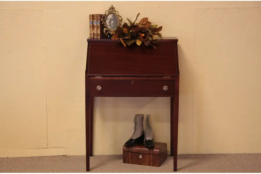 Photo of Secretary Desk, Antique Mahogany