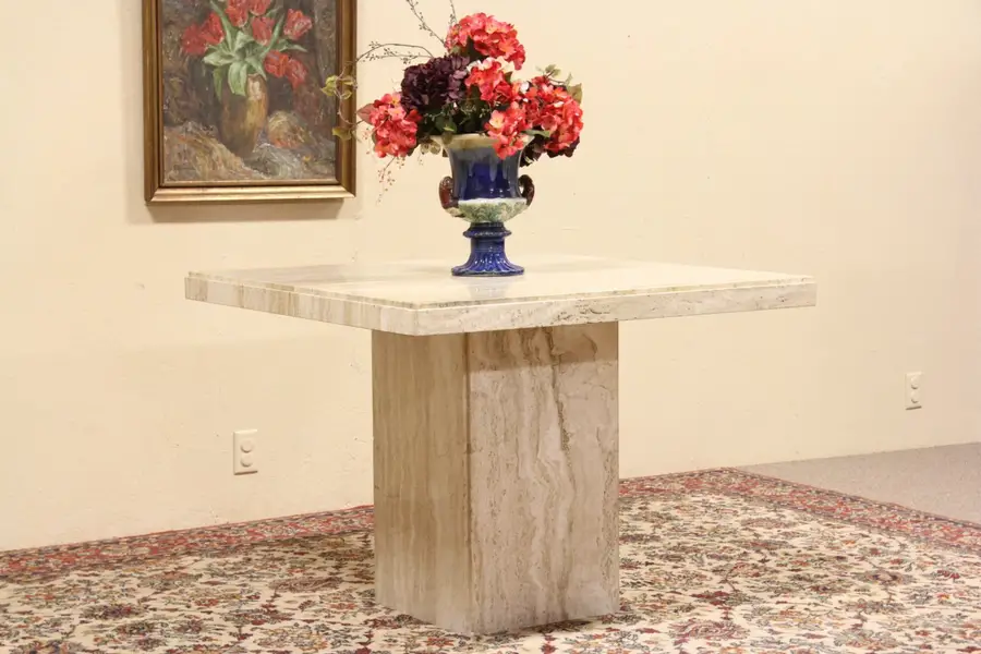 Photo of Contemporary Travertine Table