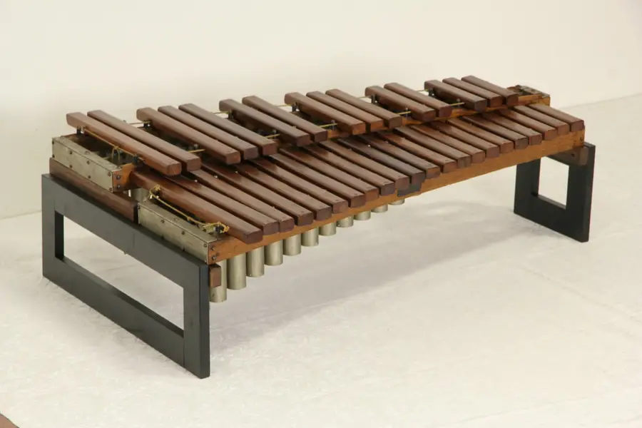 Photo of Deagan Chicago Signed 3 Octave Xylophone Musical Instrument, Pat. 1900's