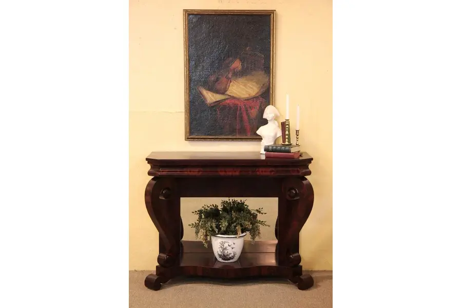 Photo of Empire Hall Console Table, Petticoat Mirror