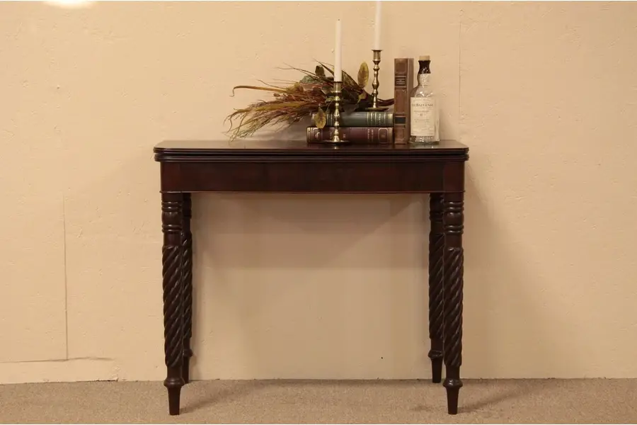 Photo of Sheraton Empire Antique 1830 Game Table