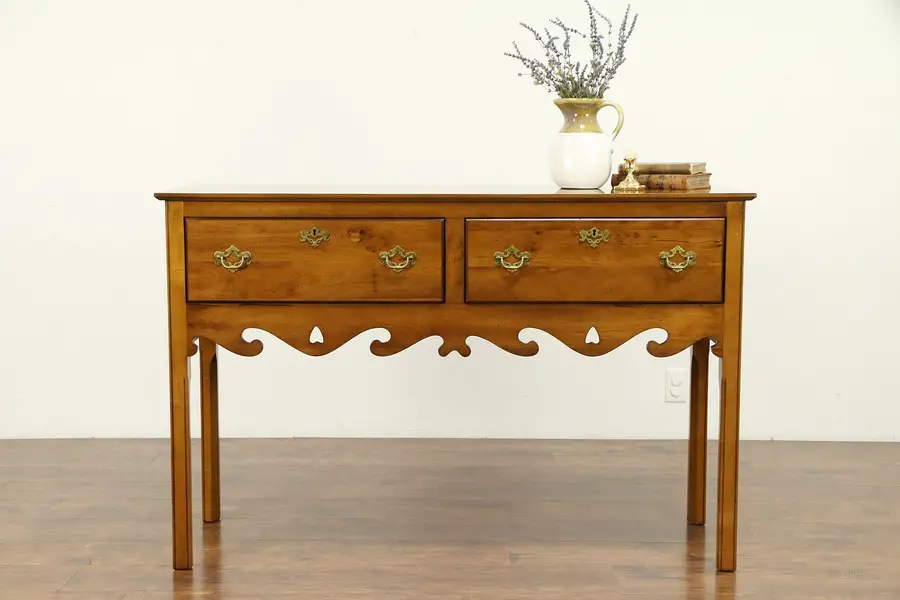 Photo of Cherry Vintage Sideboard, Server, Sofa Table or Hall Console