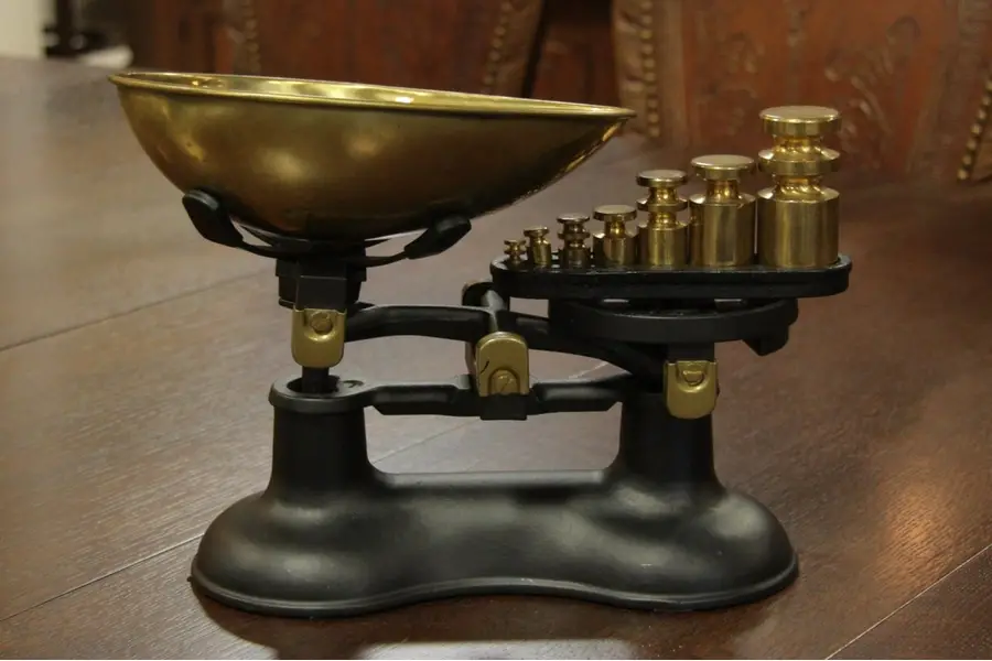 Photo of Victor England Brass & Iron Candy Scale with Weights