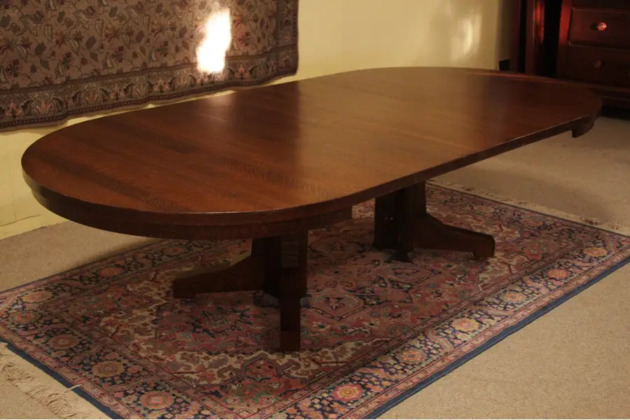 Photo of Arts & Crafts Mission Oak 54" Dining Table