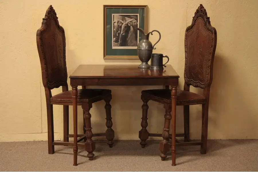 Photo of Inlaid Marquetry Card or Game Table