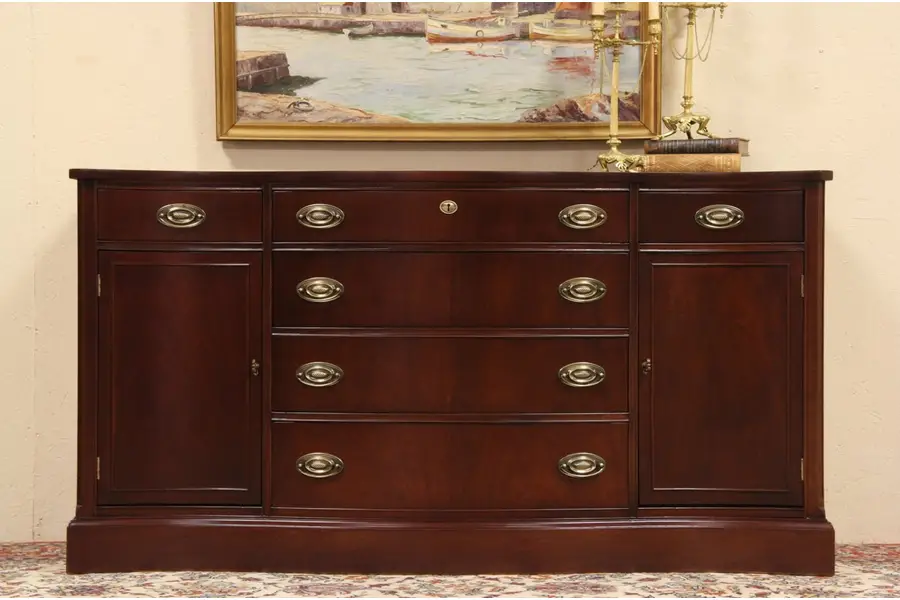 Photo of Mahogany Vintage Bassett Sideboard or Server