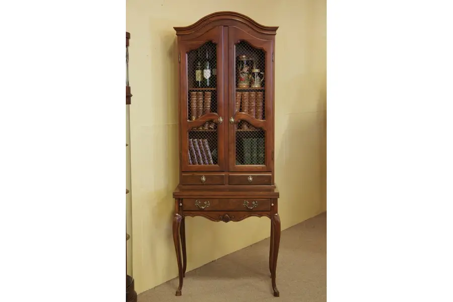 Photo of Baker Cherry Secretary Desk, Bookcase Top