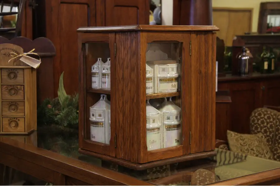 Photo of Victorian Eastlake Tabletop Spinning Bookcase