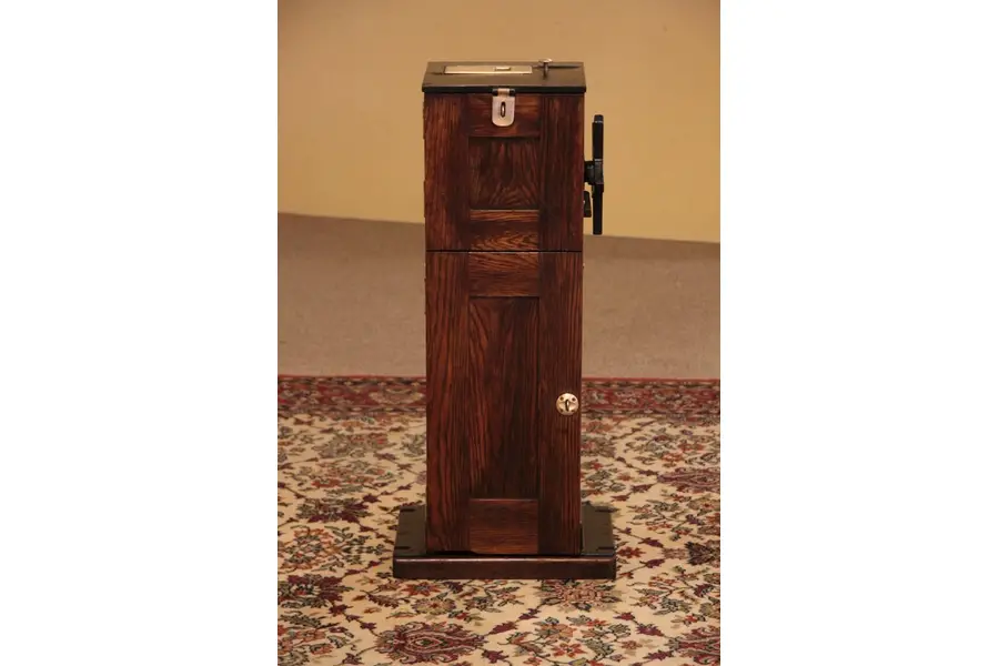 Photo of Oak 25 Cent Burlesque Theater Turnstile Collector