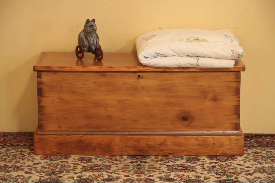 Photo of Pine Immigrant Trunk or Chest, Coffee Table