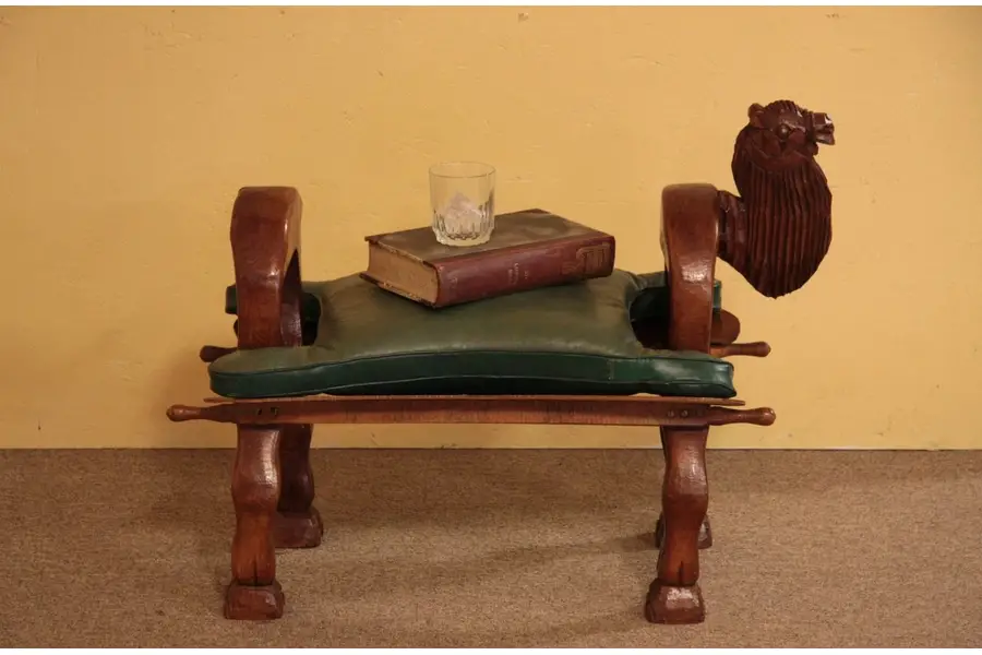 Photo of Camel Saddle Bench, Handcarved