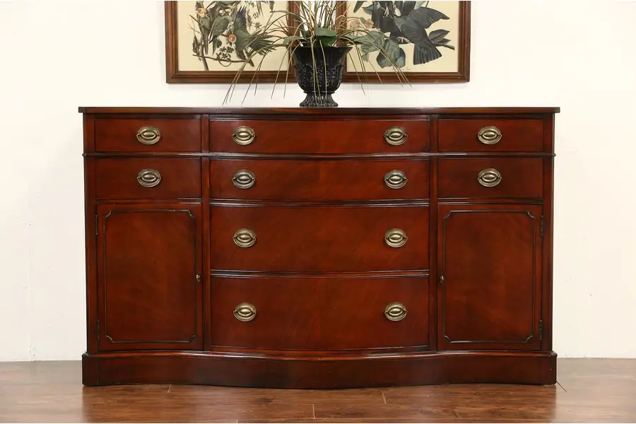 Photo of Drexel Travis Court Mahogany Sideboard, Buffet or Server, 1950's Vintage