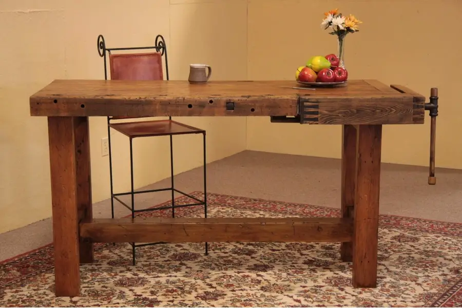 Photo of Woodworking Bench, Great Kitchen Island / Wine Table
