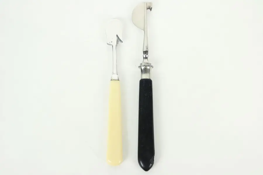 Photo of Orange Peeler & Antique Fruit or Cheese Knife, Bakelite & Ebony Handles