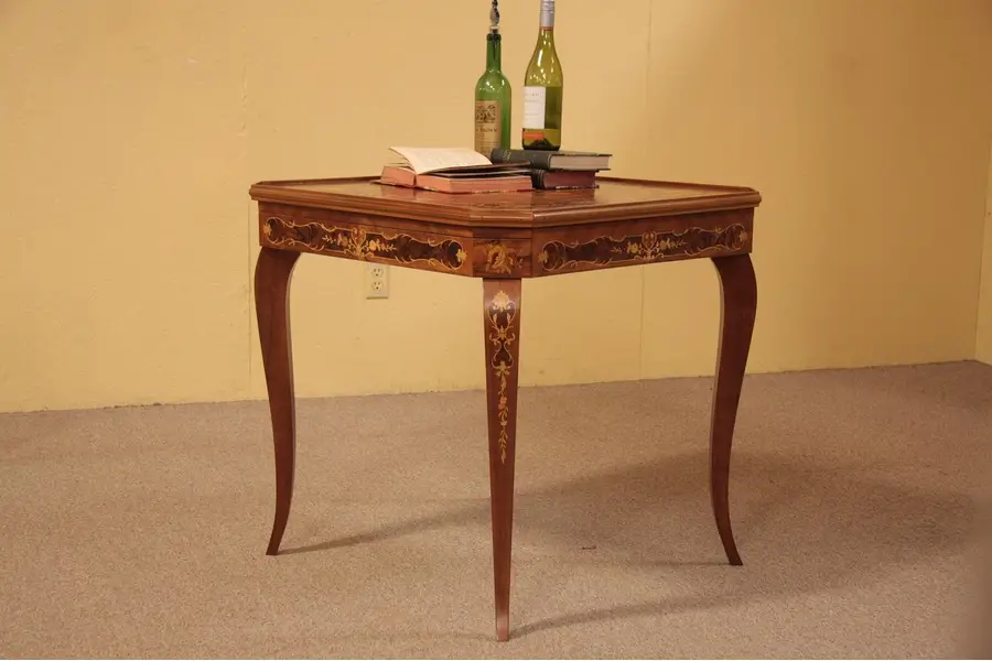 Photo of Marquetry Game & Roulette Table, 4 Tops