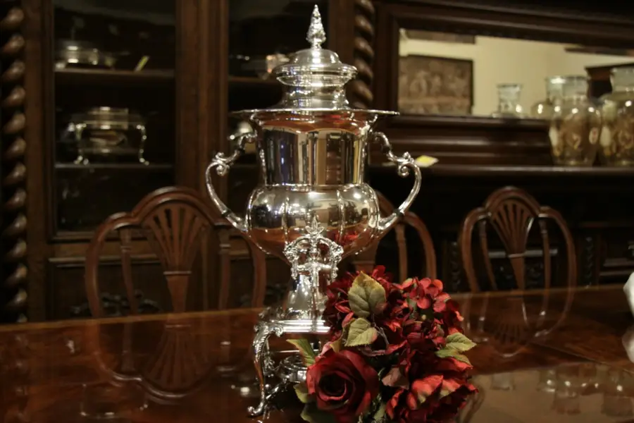 Photo of Hand Engraved Silverplate Coffee Pot
