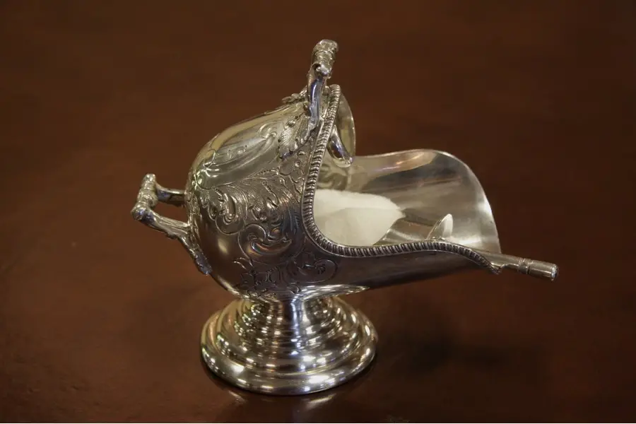 Photo of English Victorian Silverplate Sugar Scuttle & Scoop
