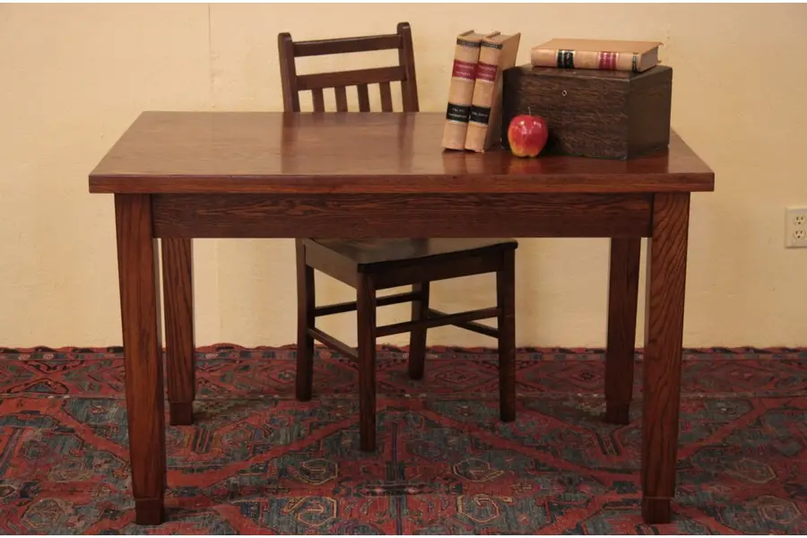 Photo of Mission Oak Arts & Crafts Library, or Dining Table
