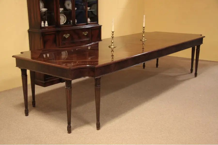 Photo of E J Victor 11 1/2' Mahogany & Walnut Dining Table