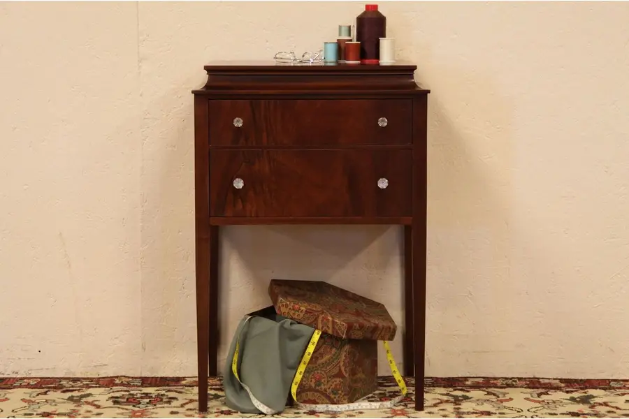 Photo of Federal Sewing Stand or Jewelry Armoire