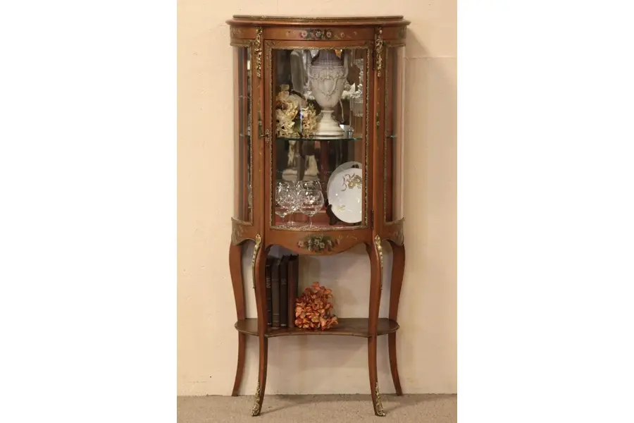 Photo of Vernis Martin French Curio or Display Cabinet
