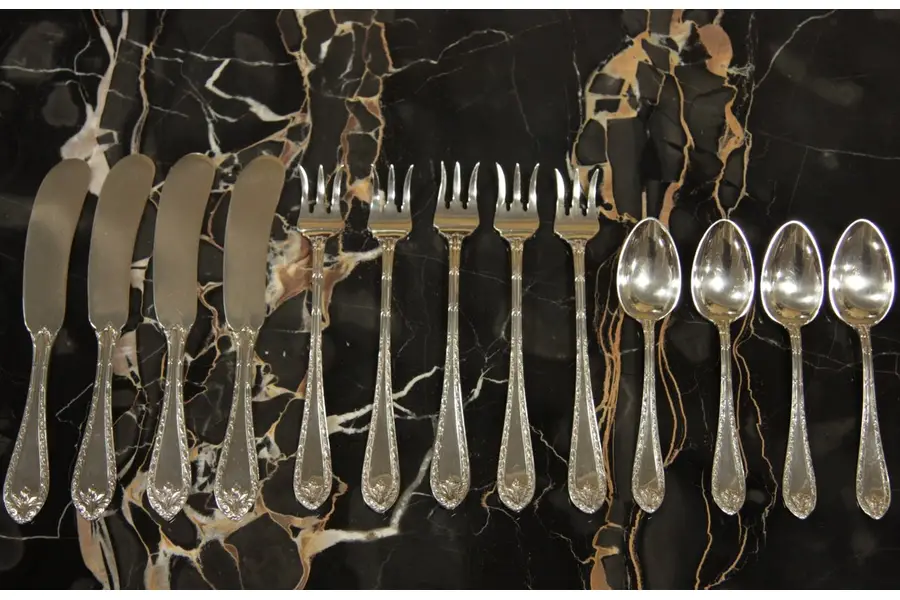 Photo of Sterling Silver 13 pc. Appetizer Set