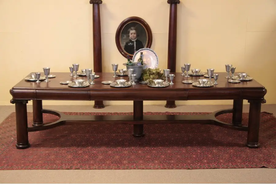 Photo of Oak 10' Courthouse Conference, Harvest, Dining Table