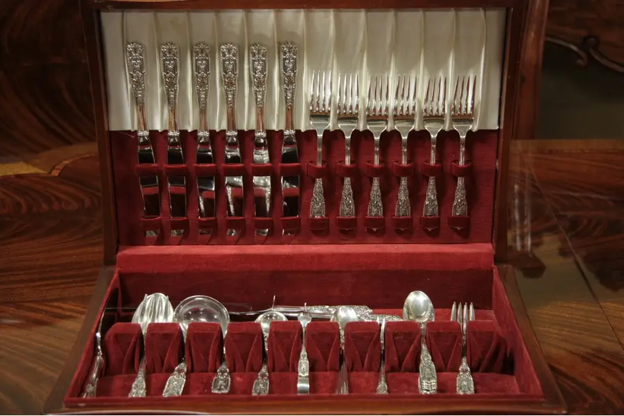 Photo of Set 56 pc Westmoreland Milburne Rose Sterling Silver