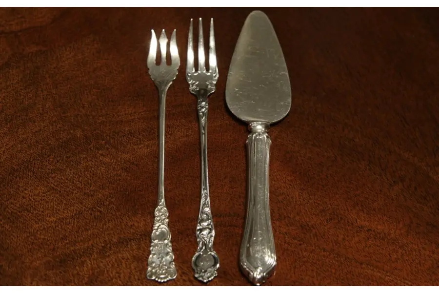 Photo of Group of 3 Antique Sterling Silver Serving Pieces
