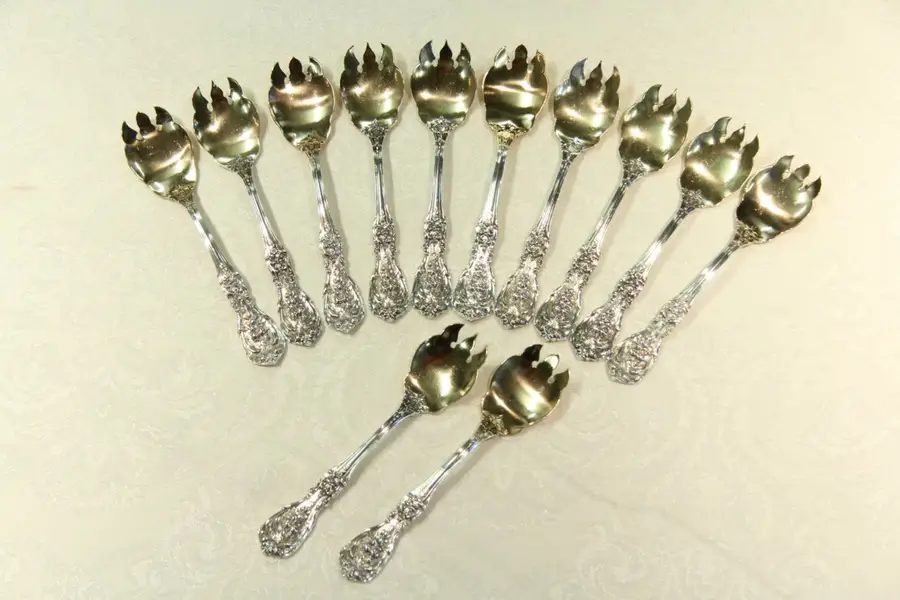 Photo of Francis I Sterling Silver Set of 12 Ice Cream Dessert Forks by Reed & Barton