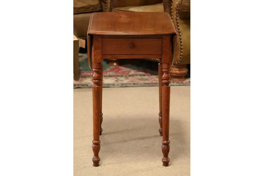 Photo of Victorian Oval Oak Dropleaf Lamp or Breakfast Table